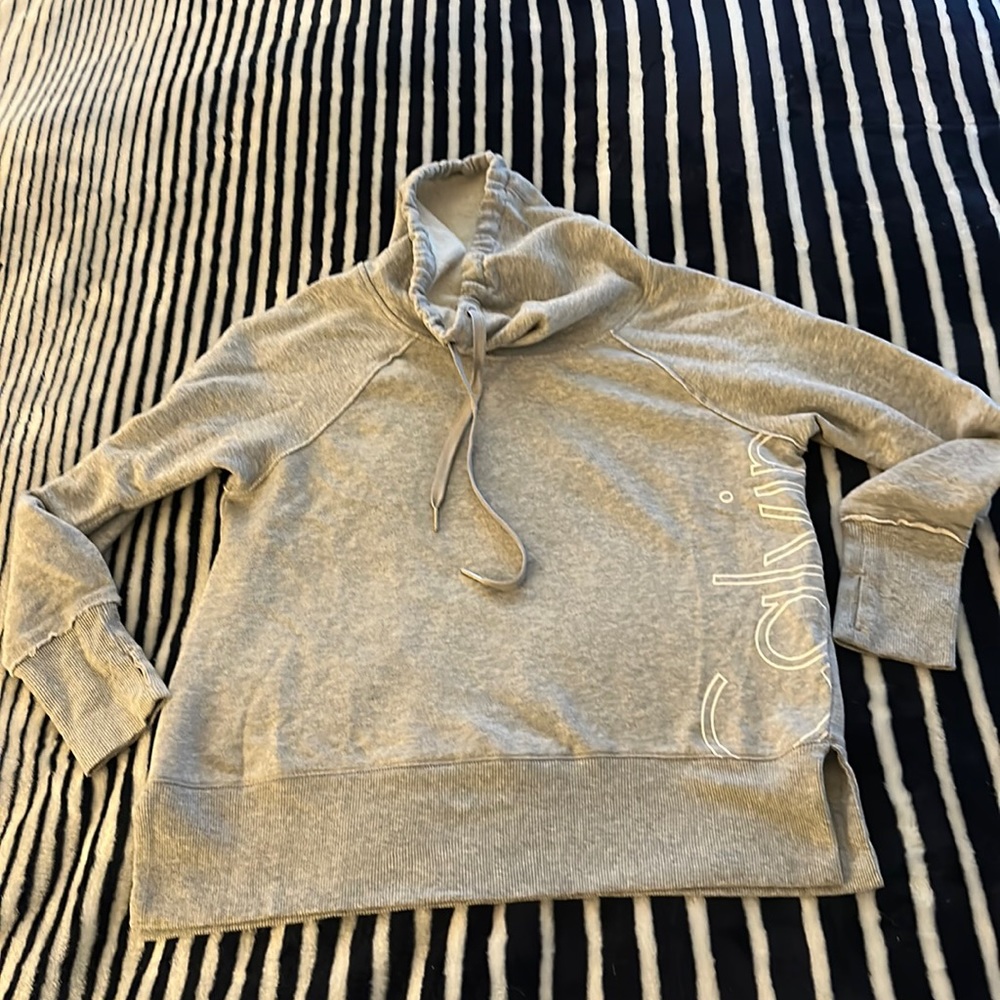 NWOT Calvin Klein Performance Heather Gray Sweatshirt Medium